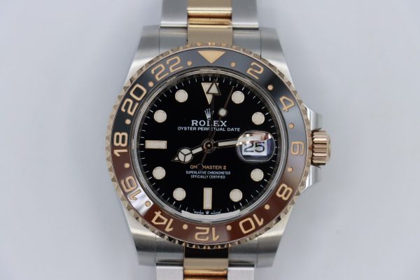 Rolex GMT-Master II 126711CHNR Root Beer Two-Tone Everose Oyster Band Year 2019