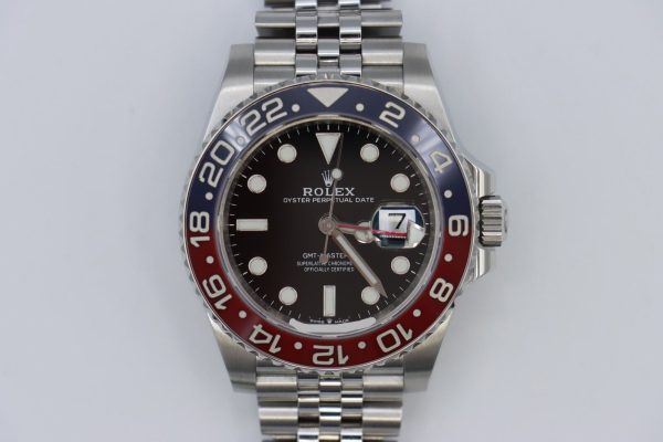 Rolex GMT-Master II 126710BLRO Pepsi Red & Blue Bezel Jubilee Band Box & Papers Year 2020