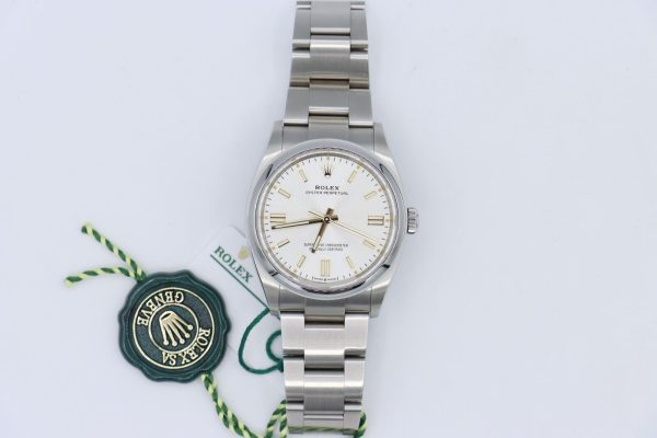 Rolex Oyster Perpetual 126000 Silver Index Dial Stainless Steel 36mm Box & Papers - Image 2