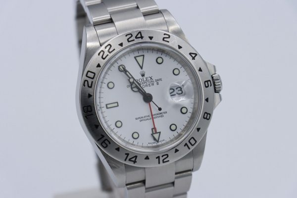 Rolex Explorer II 16570T Polar White Dial Oyster Band 3186 Movement Circa 2008 - Image 9