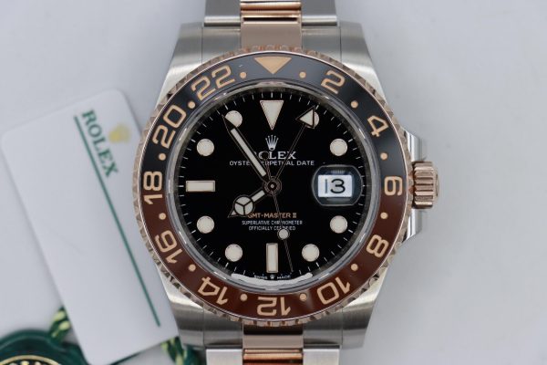 Rolex GMT-Master II 126711CHNR Root Beer Two-Tone Everose Oyster Band Year 2019