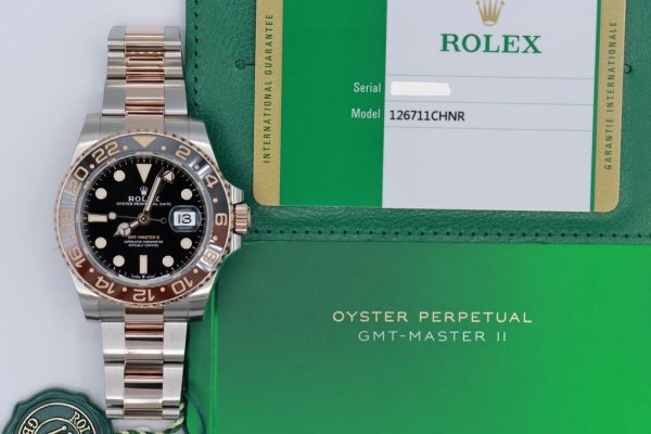 Rolex GMT-Master II 126711CHNR Root Beer Two-Tone Everose Box & Papers Year 2019 - Image 9