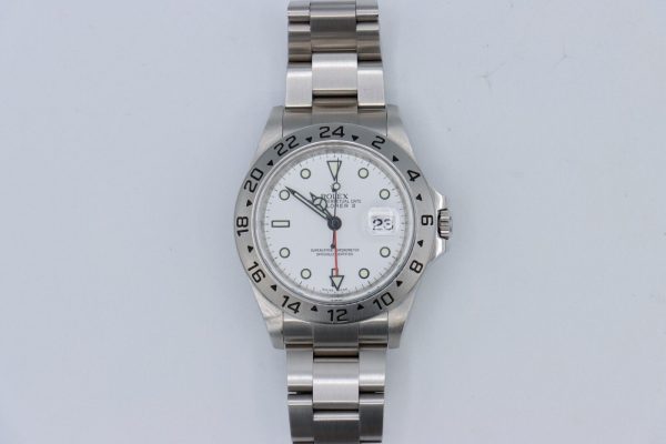 Rolex Explorer II 16570T Polar White Dial Oyster Band 3186 Movement Circa 2008 - Image 2