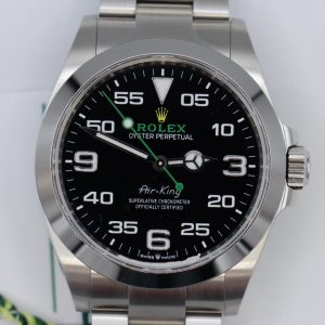 Rolex Air-King 126900 Black Arabic Dial Oyster Band 40mm Box & Papers Year 2024