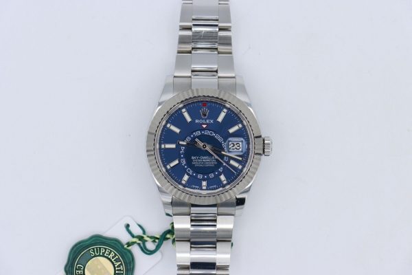 Rolex Sky-Dweller 326934 Blue Index Dial Oyster Band 42mm Box & Papers Year 2017 - Image 2