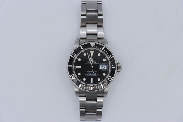 Rolex Submariner 16800 Matte Black Dial & Bezel Oyster Band Circa 1984 - Image 2