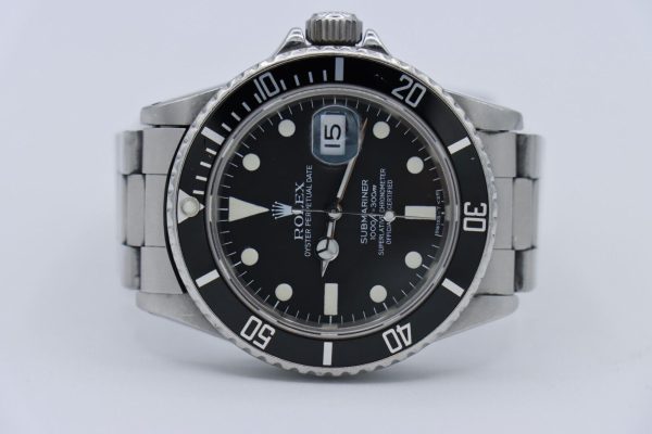 Rolex Submariner 16800 Matte Black Dial & Bezel Oyster Band Circa 1984 - Image 5