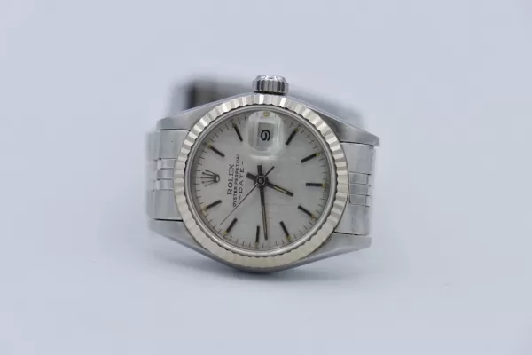 Rolex Lady Datejust 69174 Silver Linen Dial Jubilee Band 26mm Circa 1984 - Image 5