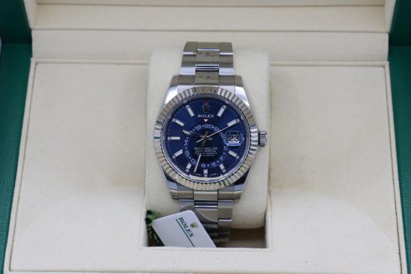 Rolex Sky-Dweller 326934 Blue Index Dial Oyster Band 42mm Box & Papers Year 2017 - Image 9