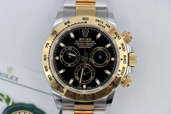 Rolex Daytona 116503 Black Dial Two-Tone Oyster Band Box & Papers Year 2021