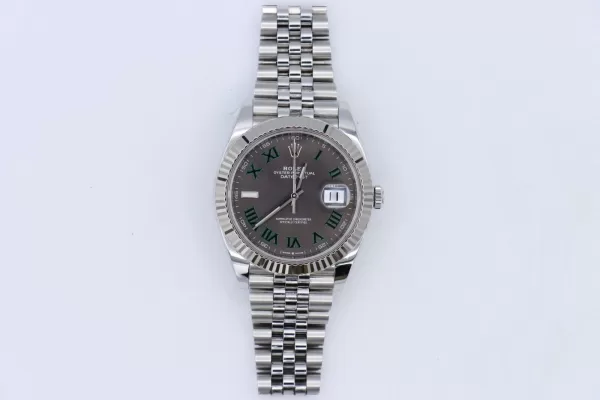 Rolex Datejust 41 126334 Wimbledon Dial Jubilee Band White Gold Fluted Bezel - Image 2