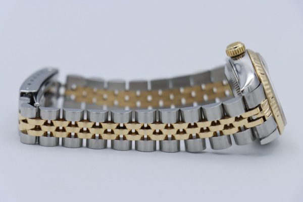 Rolex Lady Datejust 69173 Pyramid Roman Dial Two-Tone Jubilee Band Circa 1994 - Image 8