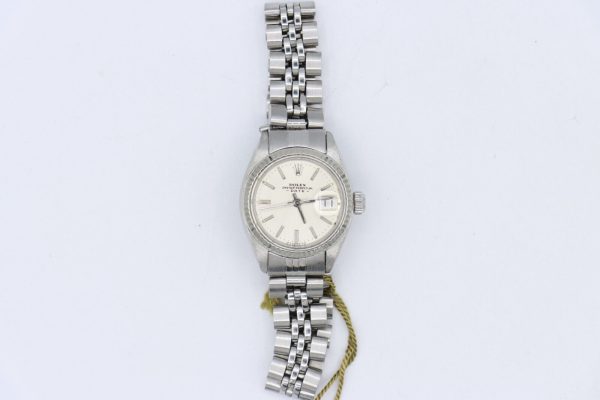 Rolex Lady Datejust 6917 Silver Sigma Dial Jubilee Oval Band Box & Papers - Image 2