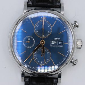 IWC Portofino IW391036 Chronograph Blue Dial 42mm Box & Papers Year 2020 