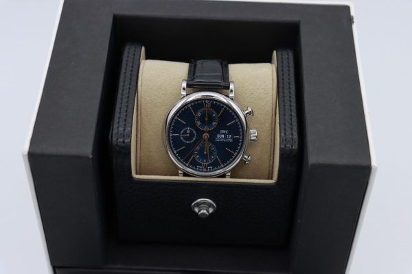 IWC Portofino IW391036 Chronograph Blue Dial 42mm Box & Papers Year 2020 - Image 9