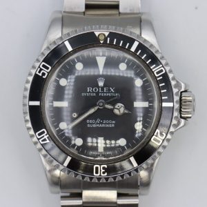 Vintage Rolex Submariner 5513 Matte Serif Dial Oyster Band Circa 1975