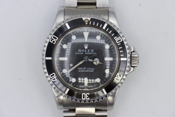 Vintage Rolex Submariner 5513 Matte Serif Dial Oyster Band Circa 1975