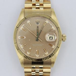 Rolex Date 1503 Tropical Champagne Dial 18K Jubilee Band 34mm Circa 1978