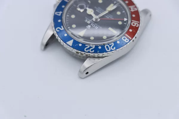 Rolex GMT-Master 1675 Pepsi Matte Black Dial Jubilee Oval Band Circa 1963 - Image 14