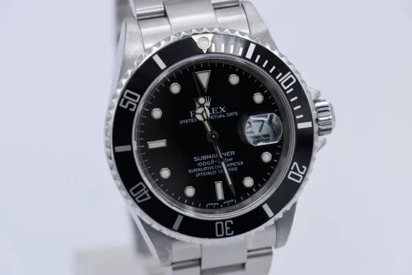 Rolex Submariner 16610T Black Dial & Bezel Oyster Band 40mm Circa 2005 - Image 9