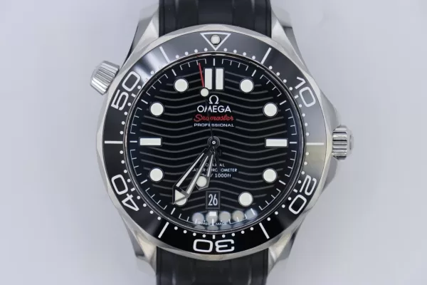 Omega Seamaster Diver 300 210.32.42.20.01.001 Black Dial Ceramic Bezel Rubber Strap Box & Papers